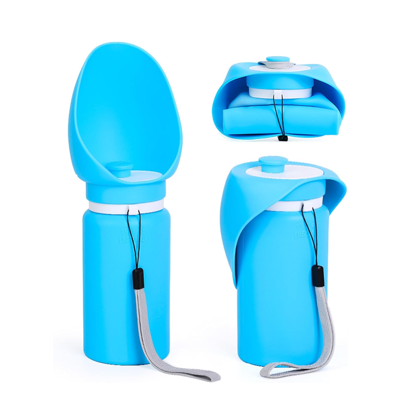 Leak-Proof Stainless Steel Portable Dog Water Bottle, suitable for outdoor activities