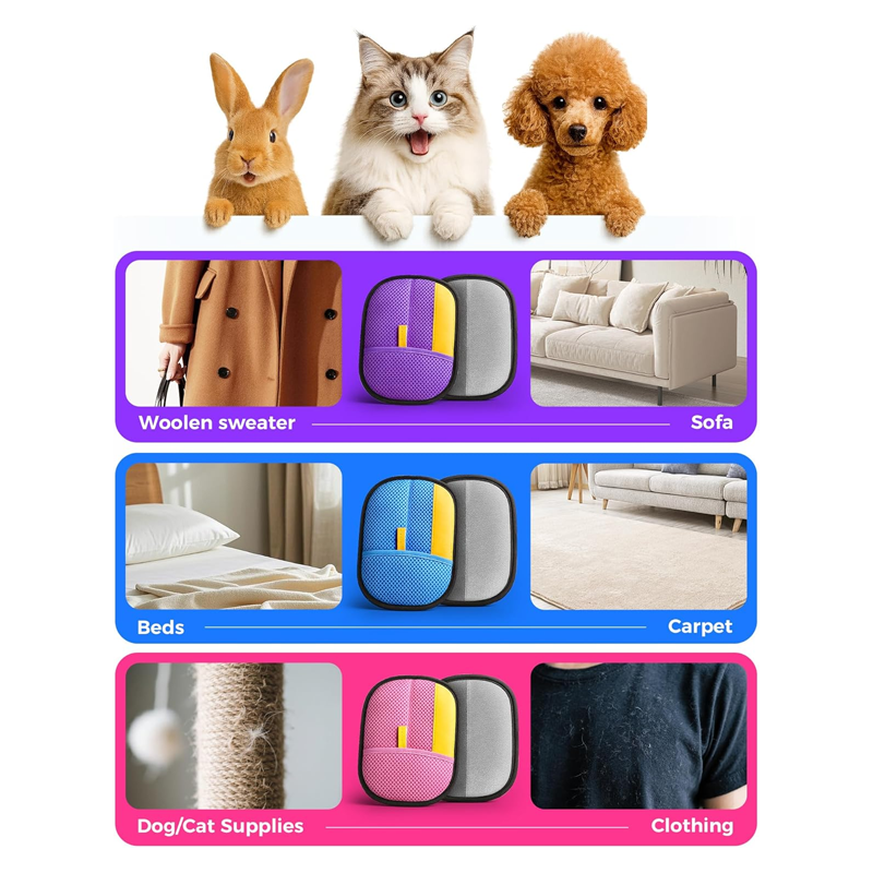 Thickened Static Hair Removal Gloves - Powerful cleaner, suitable for various surfaces - Image 2